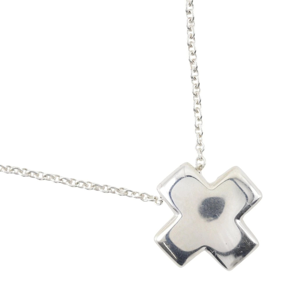Tiffany Co Roman Cross Necklace Elsa Peretti Sterling Silver Spain Silver